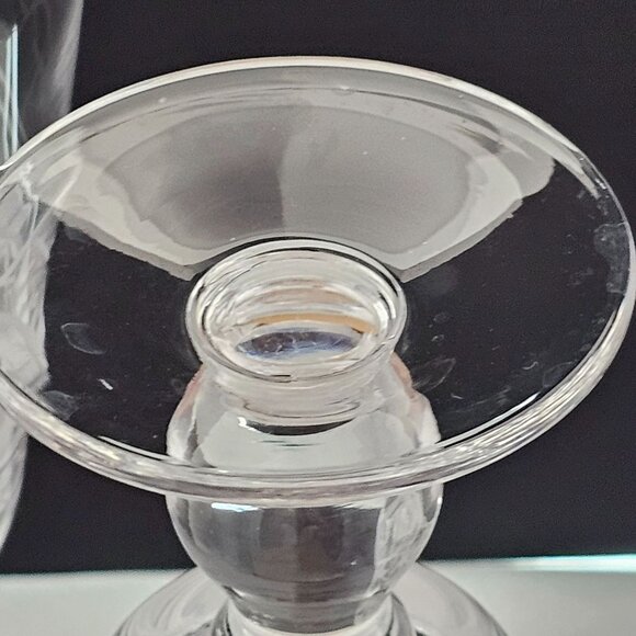 Cork Crystal stylized Starlight Water Goblet 8" chalice ice tea beer 16oz starbu - Picture 5 of 10